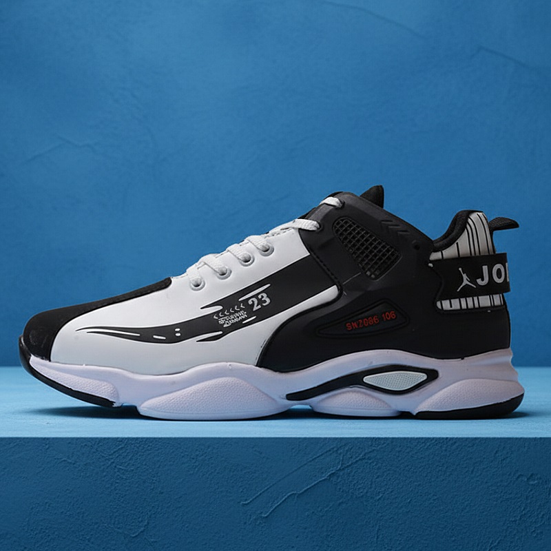 کفش ورزشی مردانه jordan سفید مشکی مدل 23