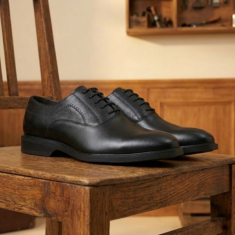 کفش رسمی بندی مردانه مدل Afraz-مشکی