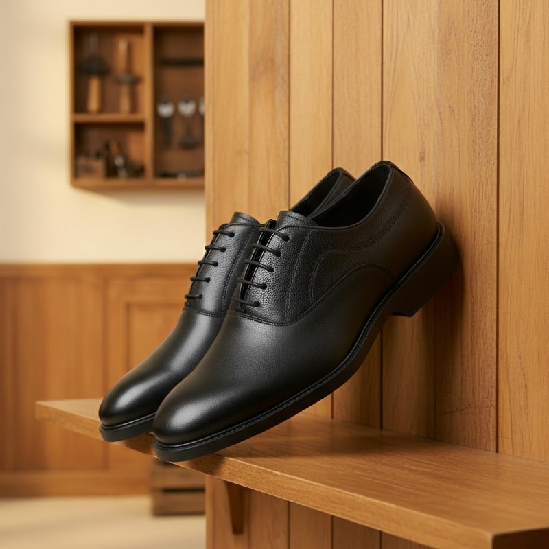 کفش رسمی بندی مردانه مدل Afraz-مشکی