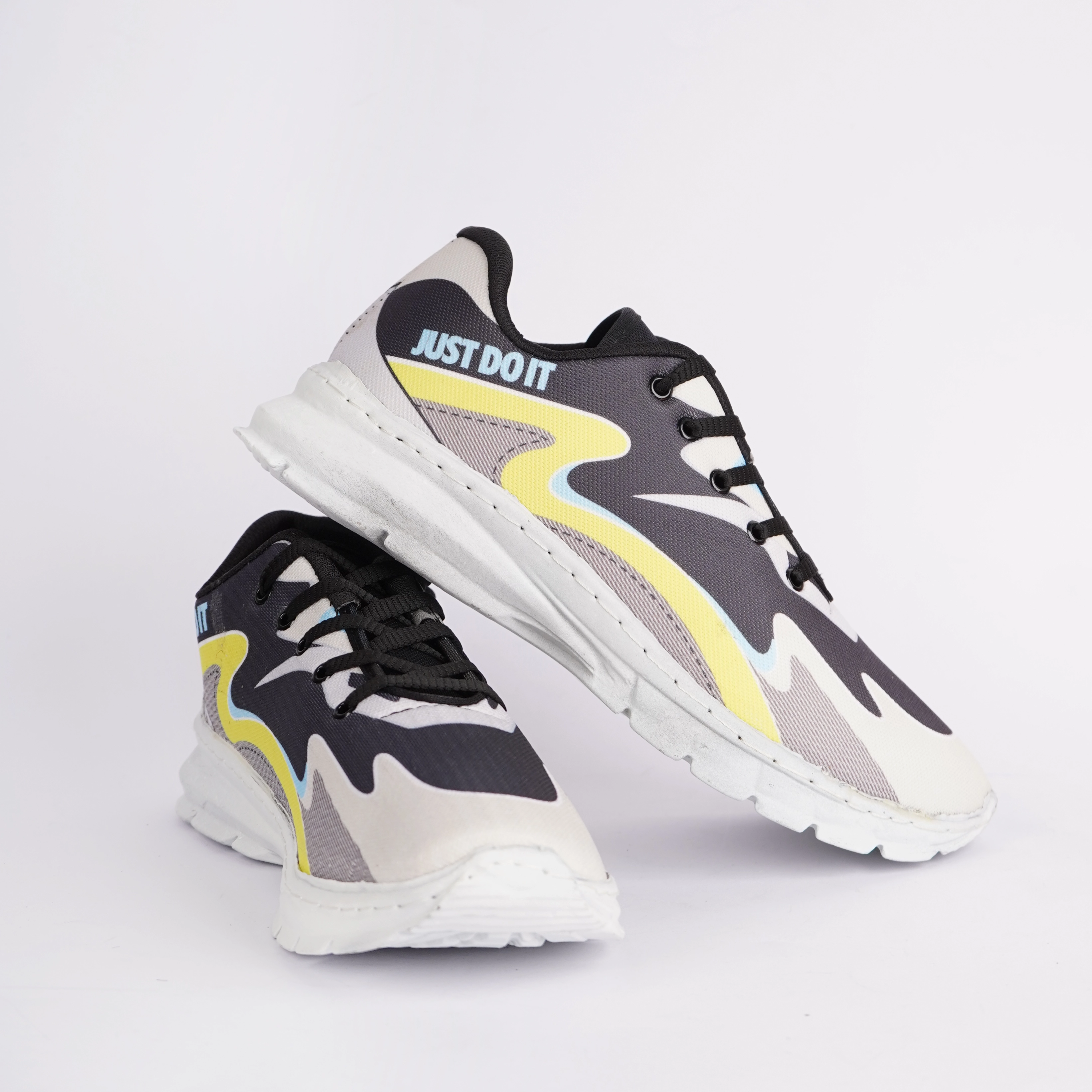 کفش ورزشی مردانه (T) مشکی زرد مدل Just do it